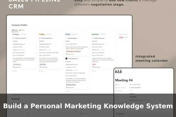 Build a Personal Marketing Knowledge System