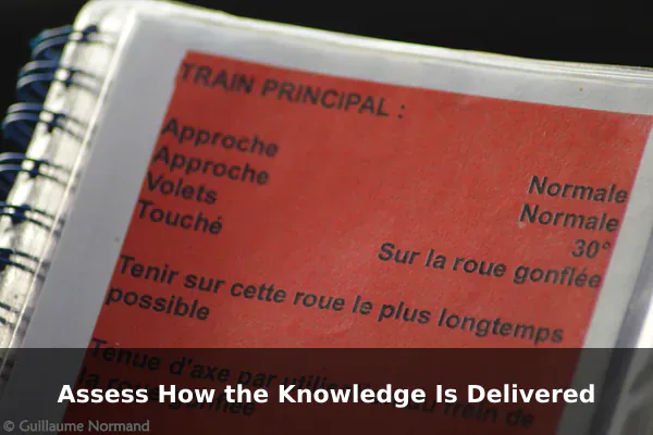 Assess How the Knowledge Is Delivered