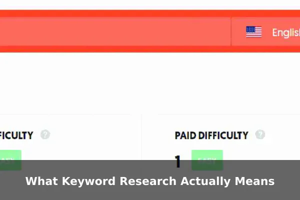 What Keyword Research Actually Means