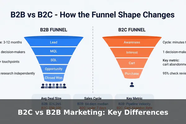 B2C vs B2B Marketing: Key Differences
