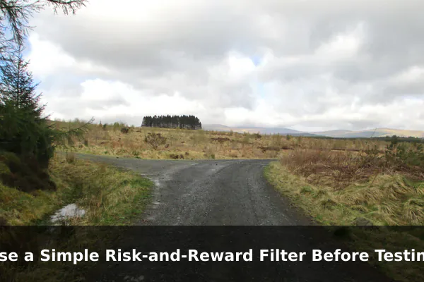 Use a Simple Risk-and-Reward Filter Before Testing